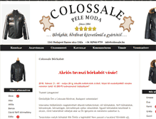 Tablet Screenshot of colossale.hu